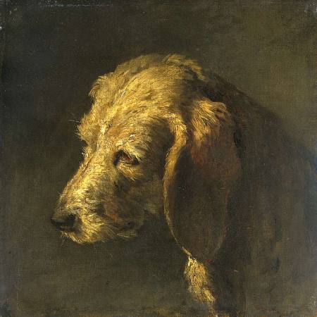 Nicolas Toussaint Charlet--Head of a Dog--1820