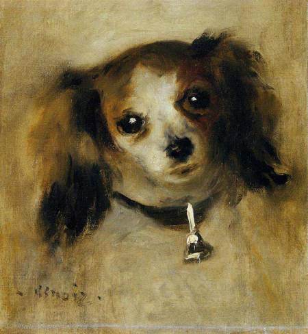Head of a Dog -- Renoir -- 1870