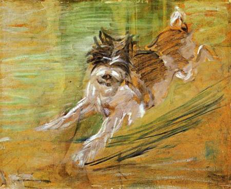 Jumping Dog 'Schlick' -- Franz Marc--1908