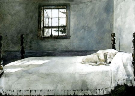 Andrew Wyeth - Master Bedroom - 1965 (watercolor)