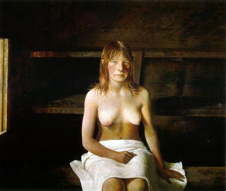 Andrew Wyeth - Sauna - 1979